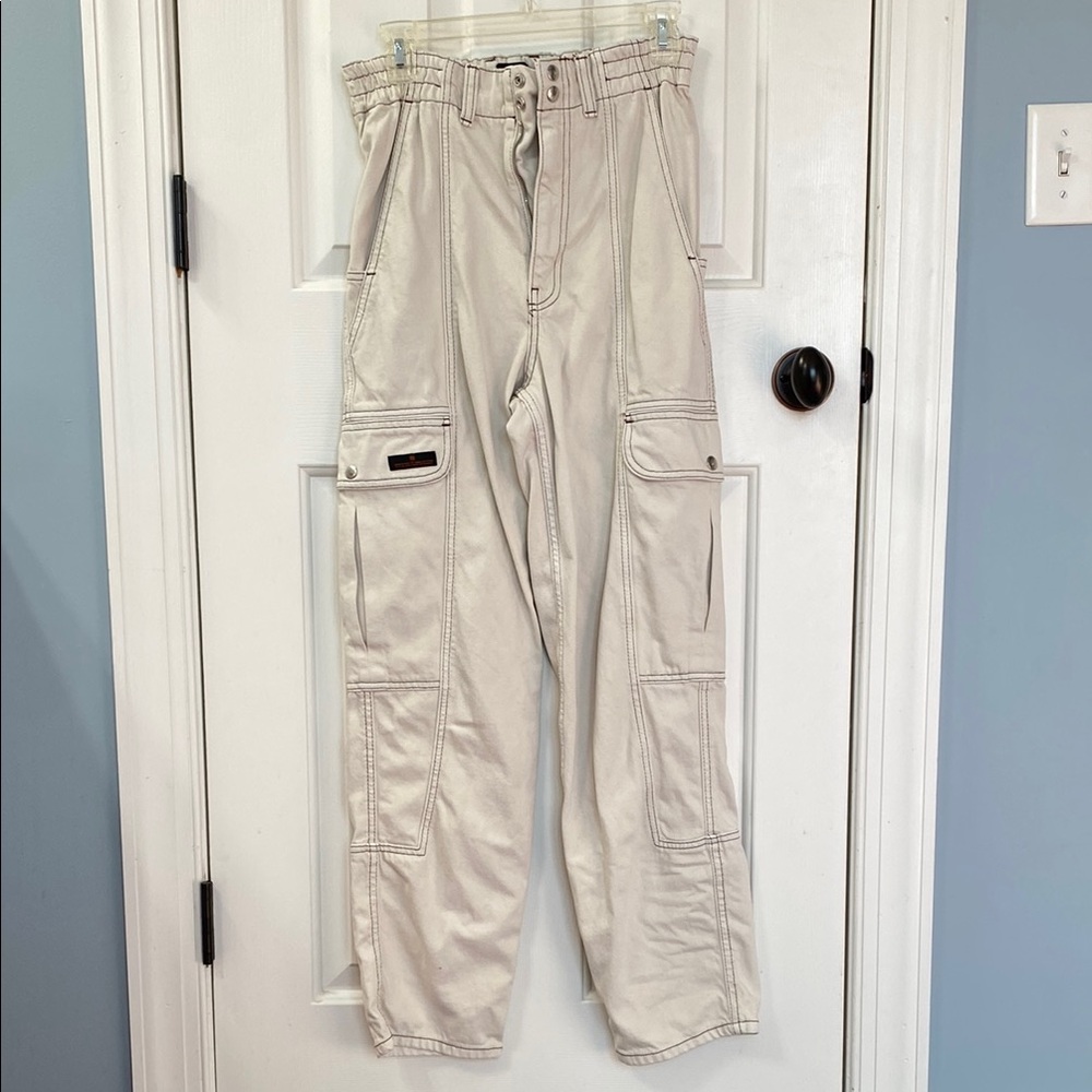 Men's Beige Cargo Pants